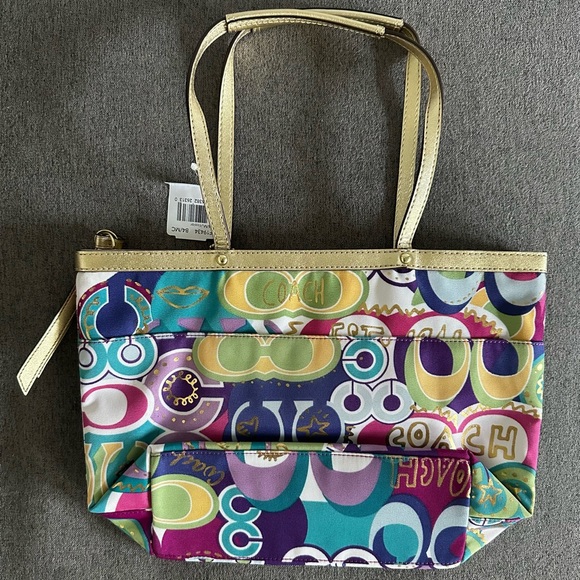 Coach multicoloured brand new tote bag - Picture 4 of 12